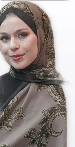 Desenli Eşarp — Kahve